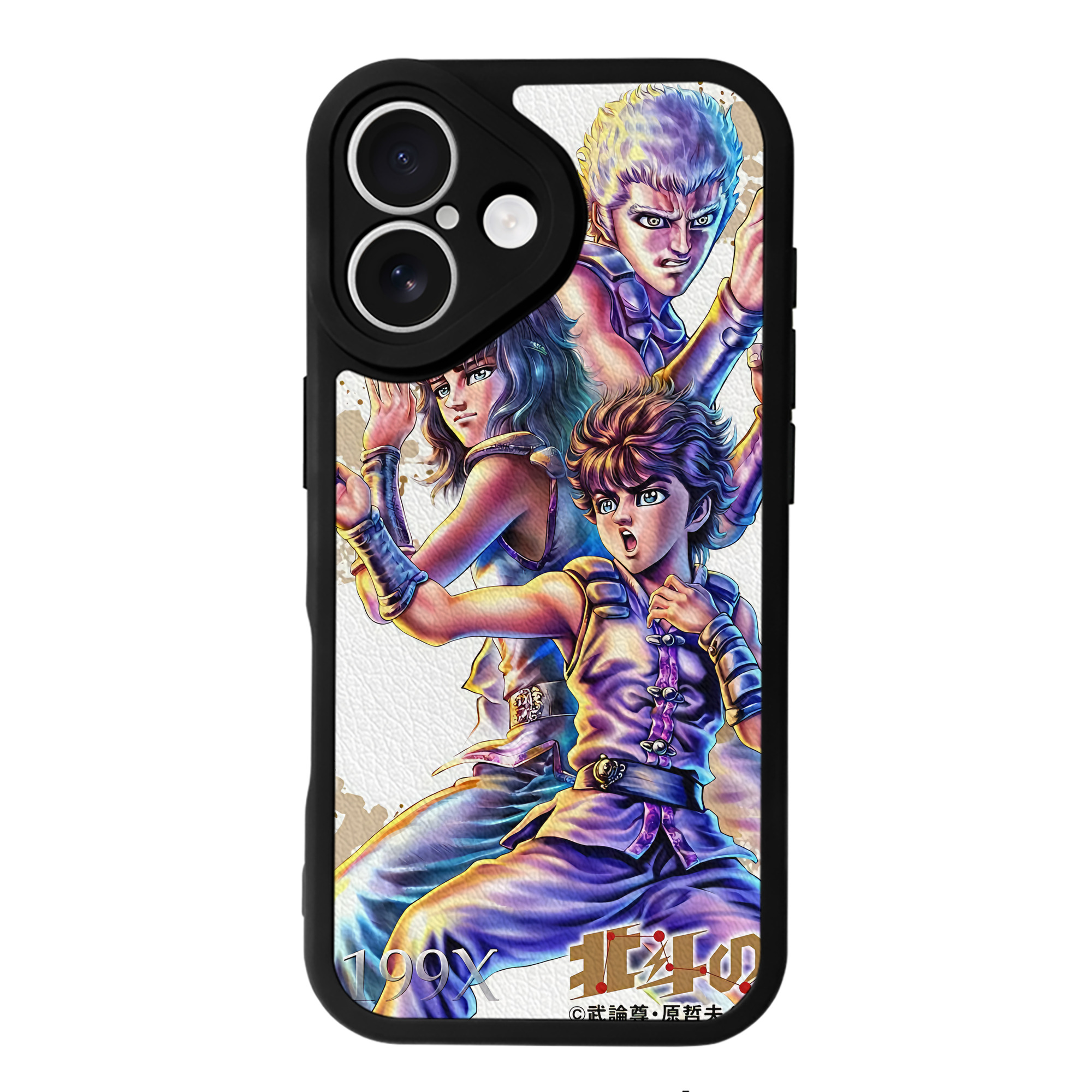 （画像用） 北斗の拳 Fist of the North Star 【iPhone 16シリーズ対応】シリコンスマホケース（レザー調） 材質：シリコン